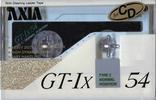 Compact Cassette AXIA GT-Ix 54 "GT-1x W 54" Type I Normal 1989 Japan