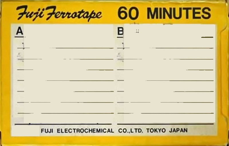 Compact Cassette Fuji Fuji Ferrotape 60 Type I Normal 1970 Japan