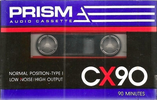 Compact Cassette Prism CX 90 "Order No. 20133" Type I Normal 1990 USA