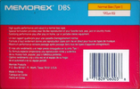 Compact Cassette Memorex dBS 60 Type I Normal 1990 USA