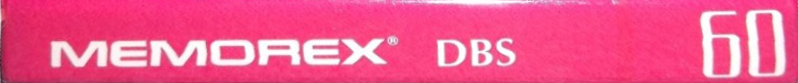 Compact Cassette Memorex dBS 60 Type I Normal 1990 USA