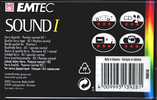Compact Cassette Emtec Sound I 60 Type I Normal 2004 Worldwide