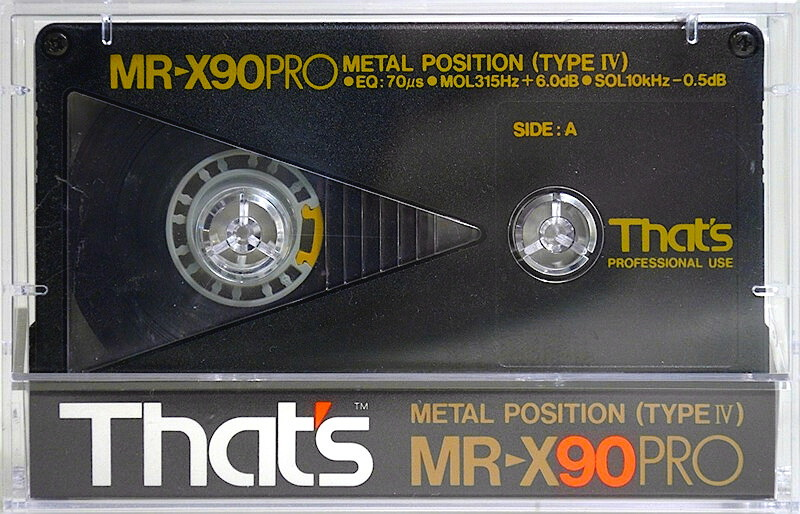 Compact Cassette: Taiyo Yuden Thats - MR-X Pro 90