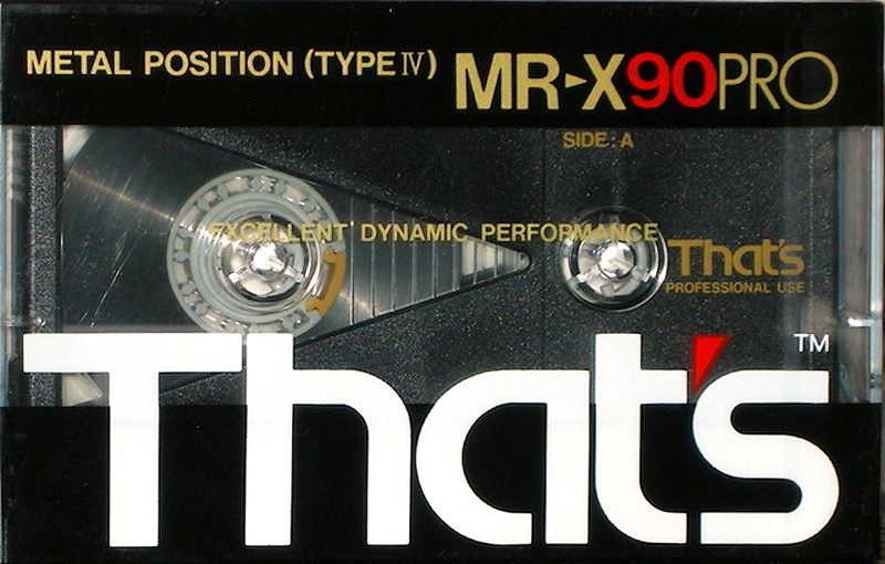 Compact Cassette: Taiyo Yuden Thats - MR-X Pro 90