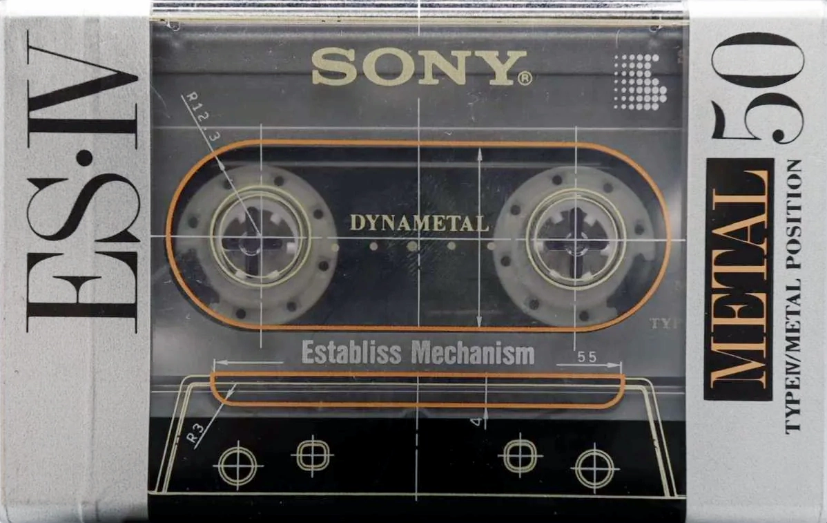 Compact Cassette Sony ES-IV 50 "ESM4 50" Type IV Metal 1991 Japan