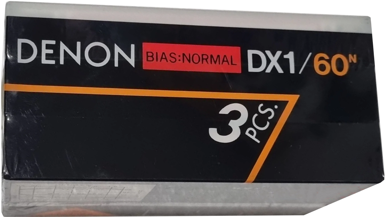 3 pack Denon DX1 60 Type I Normal 1981 Japan