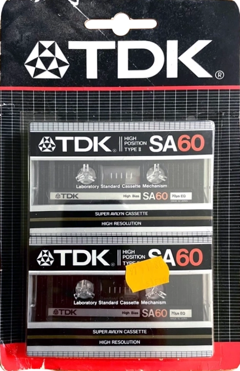 Blister TDK SA 60 Type II Chrome 1983 Europe