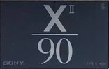 Compact Cassette Sony XII 90 "C-90X2" Type II Chrome 1992 Japan