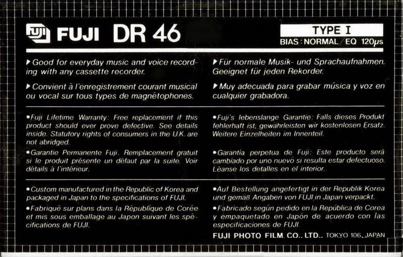 Compact Cassette: FUJI Fuji - DR 46