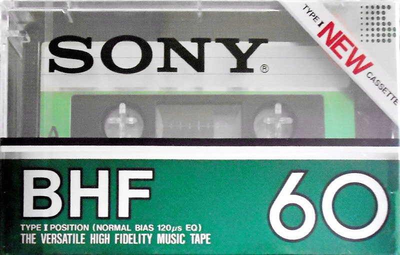 Compact Cassette Sony BHF 60 Type I Normal 1982 USA