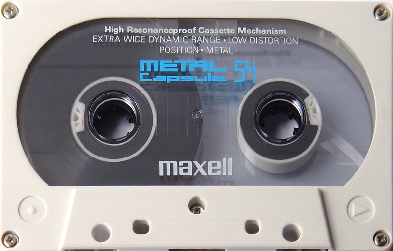 Compact Cassette Maxell Capsule Metal 54 Type IV Metal 1990 Europe