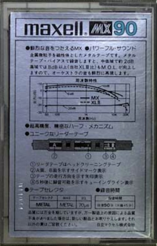 Compact Cassette: Maxell / Hitachi Maxell - MX 90