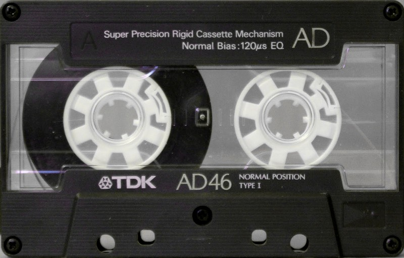 Compact Cassette TDK AD 46 "AD-46K" Type I Normal 1989 Japan