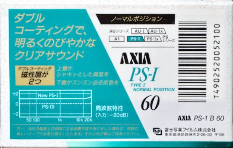 Compact Cassette: FUJI AXIA - PS-I 60