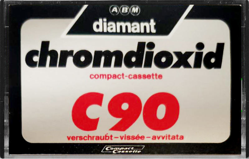 Compact Cassette ABM 90 "Diamant" Type II Chrome Europe