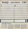 Compact Cassette Scotch High Energy 90 Type I Normal 1975 Europe