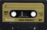Compact Cassette Scotch High Energy 90 Type I Normal 1975 Europe