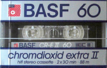 Compact Cassette BASF Chromdioxid Extra II 60 "CR-E II" Type II Chrome 1985 Europe