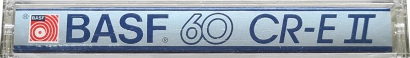 Compact Cassette BASF Chromdioxid Extra II 60 "CR-E II" Type II Chrome 1985 Europe