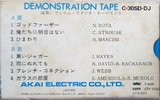 Compact Cassette Akai 30 "SD-DJ T-6026" Demonstration Tape 1979 Japan