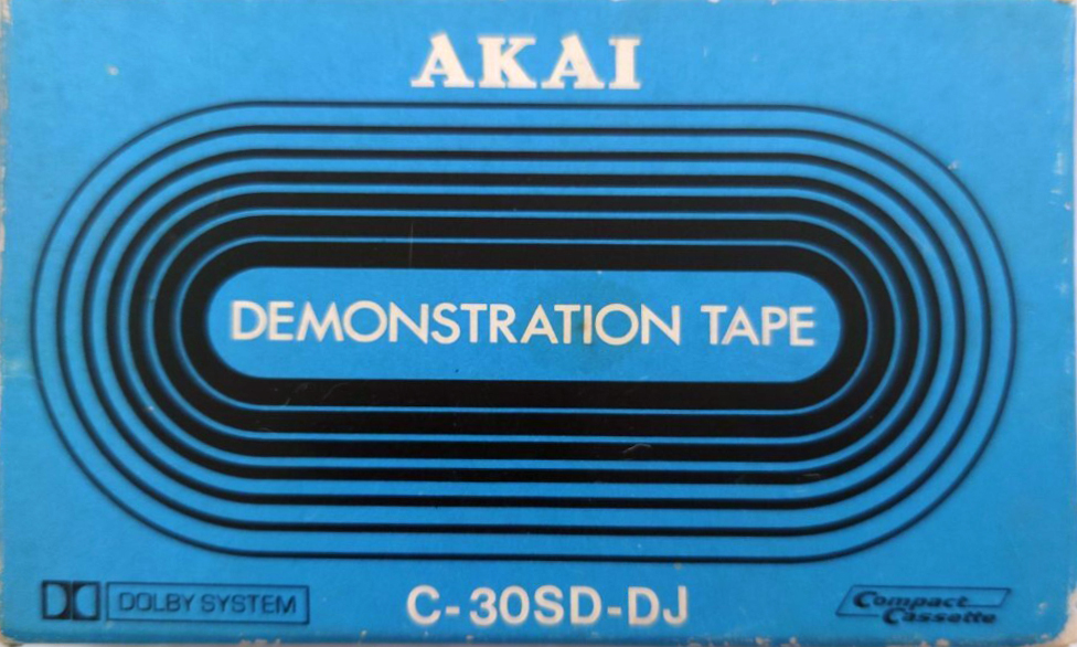 Compact Cassette Akai 30 "SD-DJ T-6026" Demonstration Tape 1979 Japan