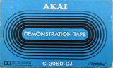 Compact Cassette Akai 30 "SD-DJ T-6026" Demonstration Tape 1979 Japan