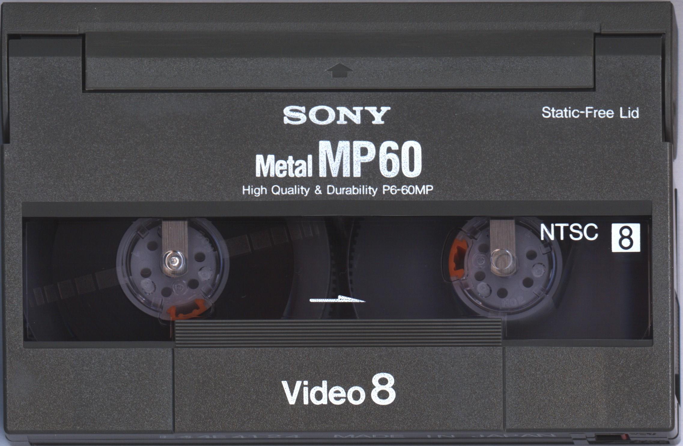 Video8, Hi8, Digital8 Sony MP 60 "Video8 P6-60MPD" Type IV Metal 1992 Japan
