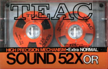 Compact Cassette Teac SOUND 52X 52 "52XOR" Type I Normal 1986 USA