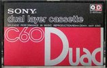 Compact Cassette Sony Duad 60 Type I Normal 1977 Japan