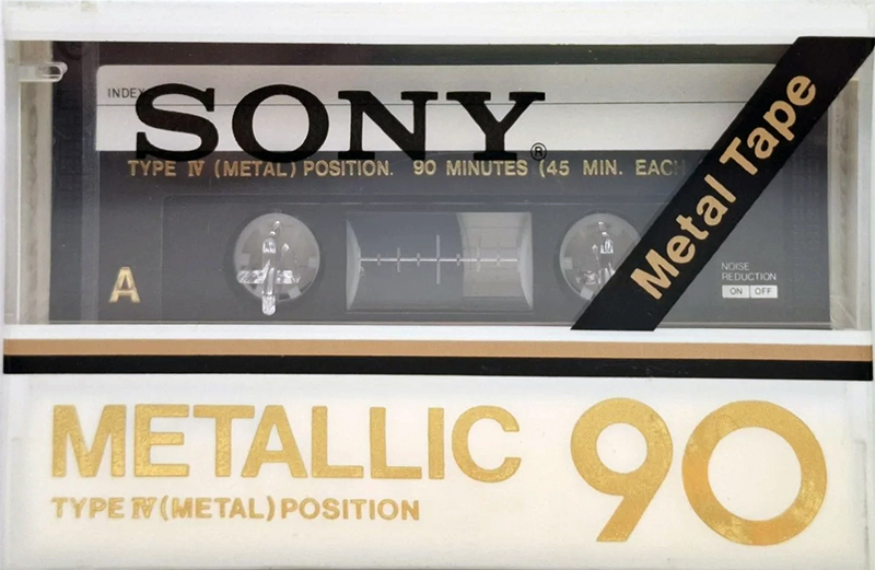 Compact Cassette Sony Metallic 90 Type IV Metal 1980 Japan