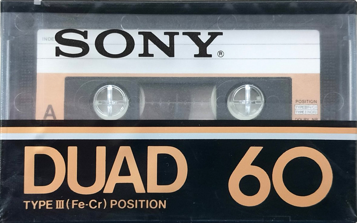 Compact Cassette Sony Duad 60 Type III Ferro Chrome 1979 Japan