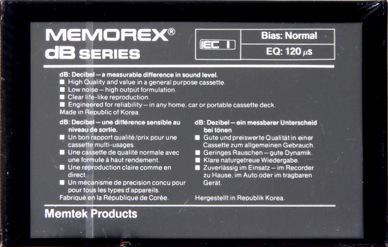 Compact Cassette: Memorex  - dB 90