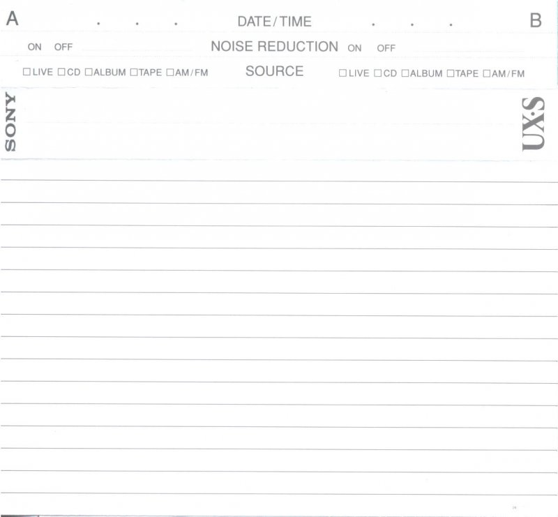Compact Cassette: Sony  - UX-S 90