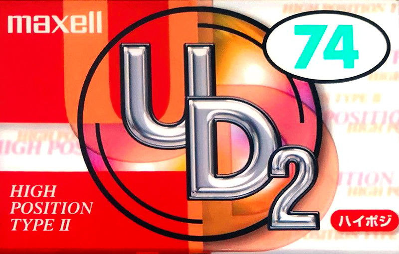 Compact Cassette Maxell UDII / UD2 74 "UD2-74N" Type II Chrome 2000 Japan