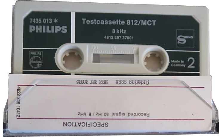 Compact Cassette Philips 812 MCT Test Cassette 1972 Europe