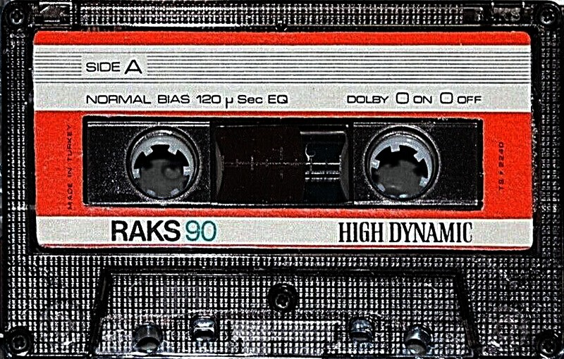 Compact Cassette RAKS High Dynamic 90 Type I Normal 1977 Europe