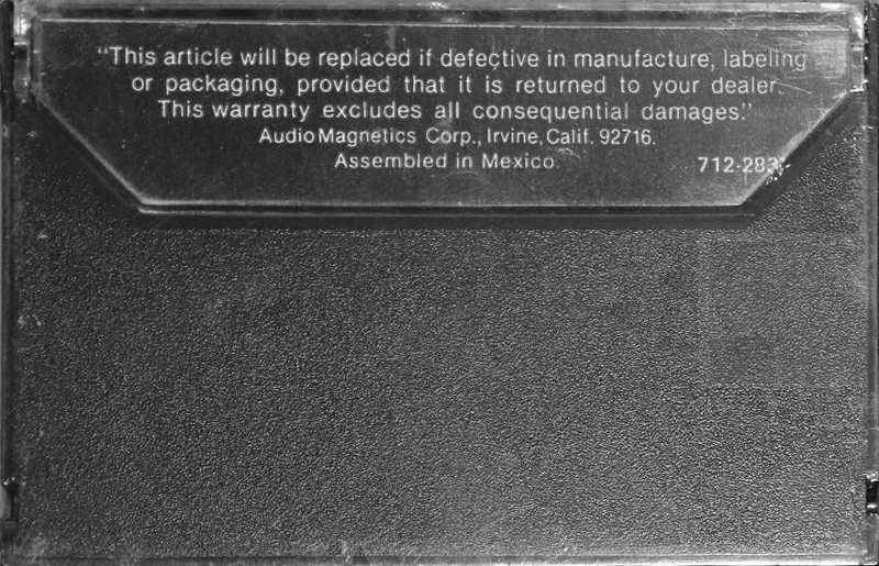 Compact Cassette Tracs 120 Type I Normal 1977 USA
