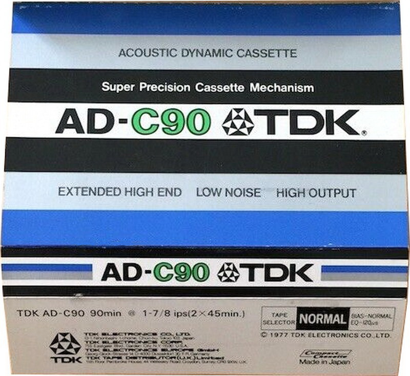 Compact Cassette: TDK  - AD 90