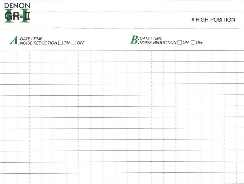 Compact Cassette: Nippon Columbia / Denon Denon - GR-II U 90