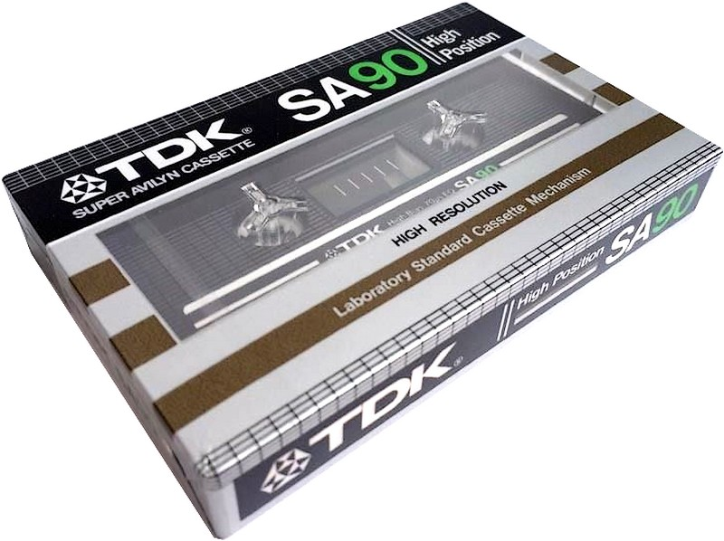 Compact Cassette TDK SA 90 Type II Chrome 1982 USA