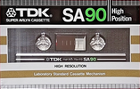 Compact Cassette TDK SA 90 Type II Chrome 1982 USA