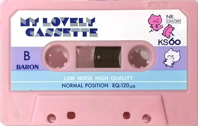 Compact Cassette Baron KS 60 "My Lovely Cassette" Type I Normal 1985 Japan