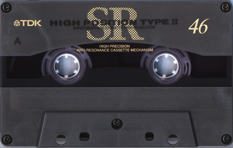 Compact Cassette TDK SR 46 "SR-46F" Type II Chrome 1994 Japan