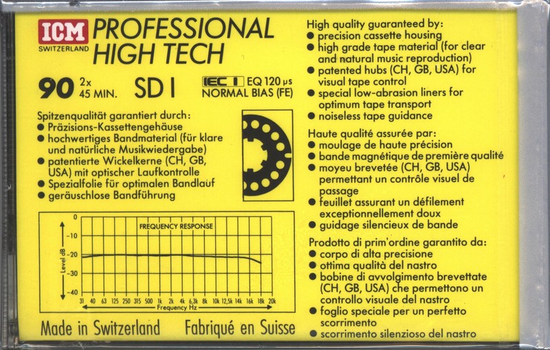 Compact Cassette: ICM  - SD I 90