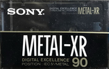 Compact Cassette Sony Metal-XR 90 Type IV Metal 1989 Europe