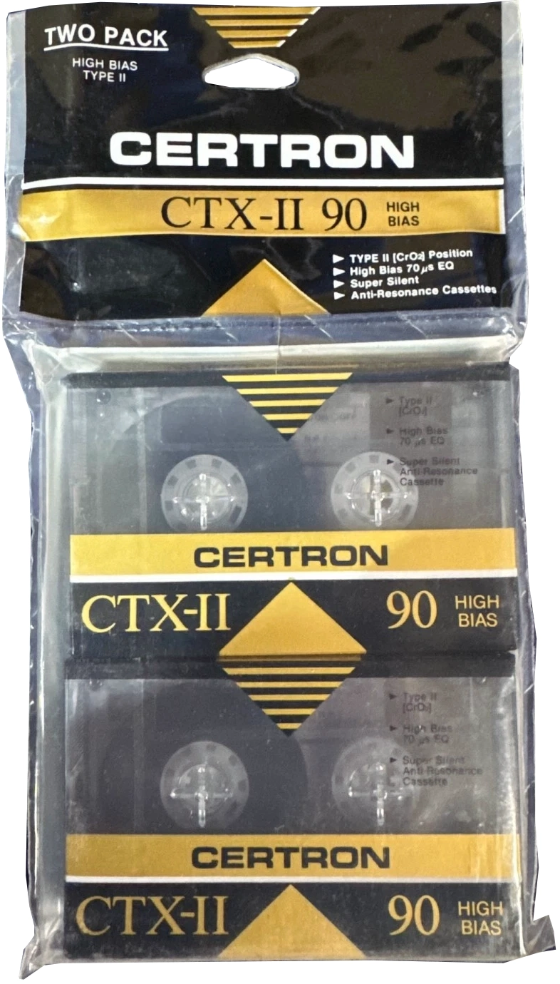 Soft Pack Certron CTX-II 90 Type II Chrome 1992 USA