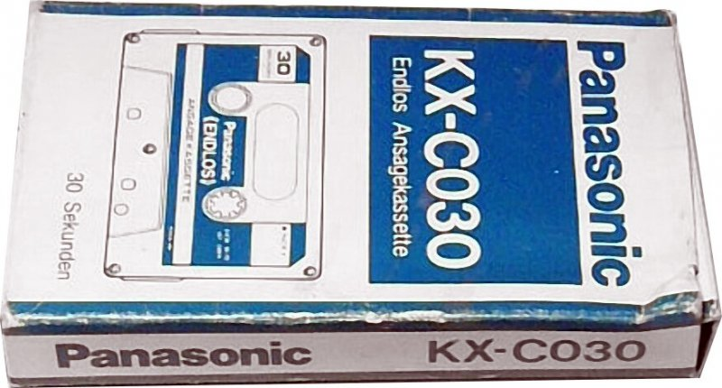 Compact Cassette Panasonic 30 sec "KX-C030" Endless Cassette Germany