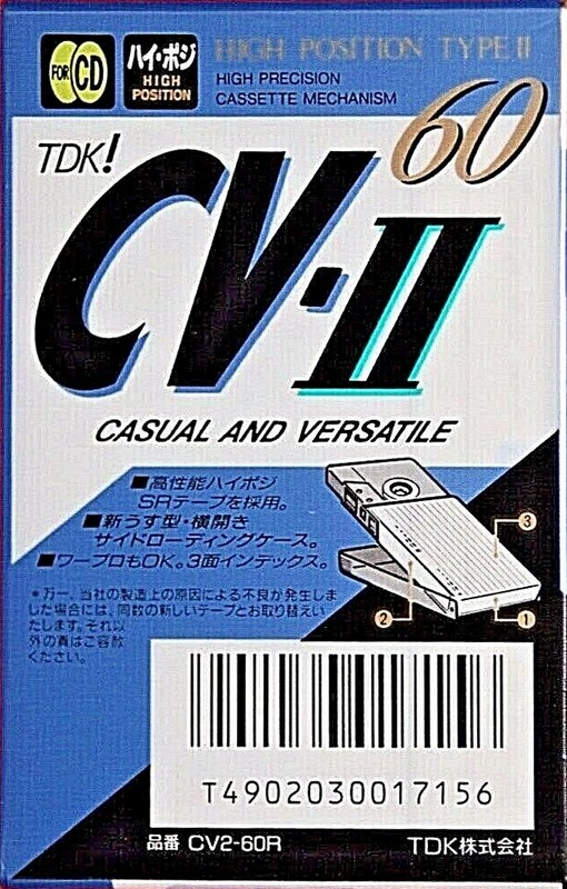 Compact Cassette: TDK  - CV-II 60