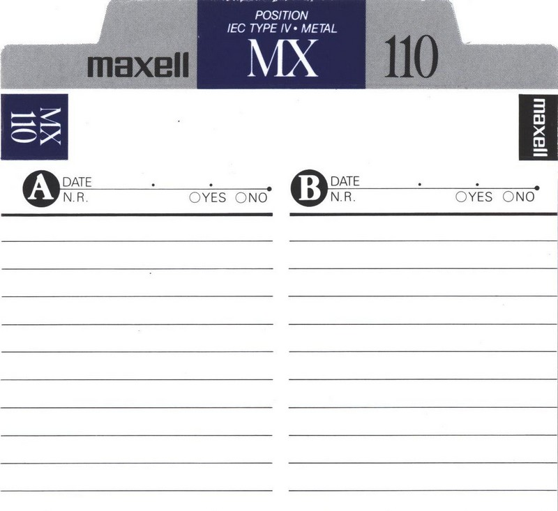 Compact Cassette: Maxell / Hitachi Maxell - Metal 110