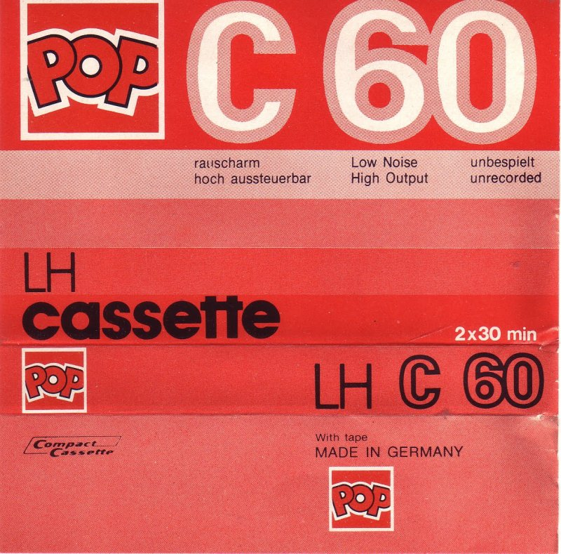 Compact Cassette Pop 60 "LH" Type I Normal 1977 Unknown Country